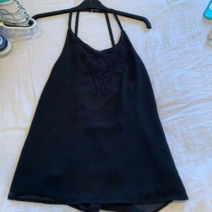 Black Backless blouse